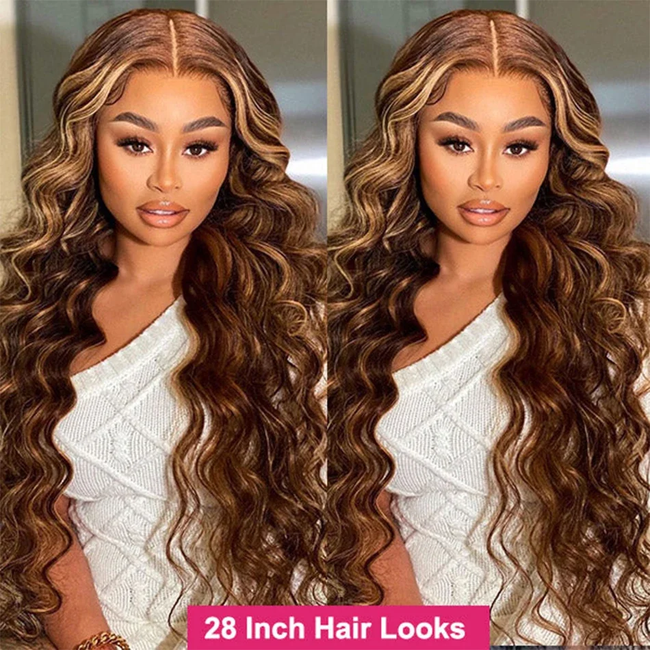 P4/27 Evidenziare Body Wave Bundles Ombre Blonde Human Hair Extensions Brasiliano Remy Tessitura_voghion.com