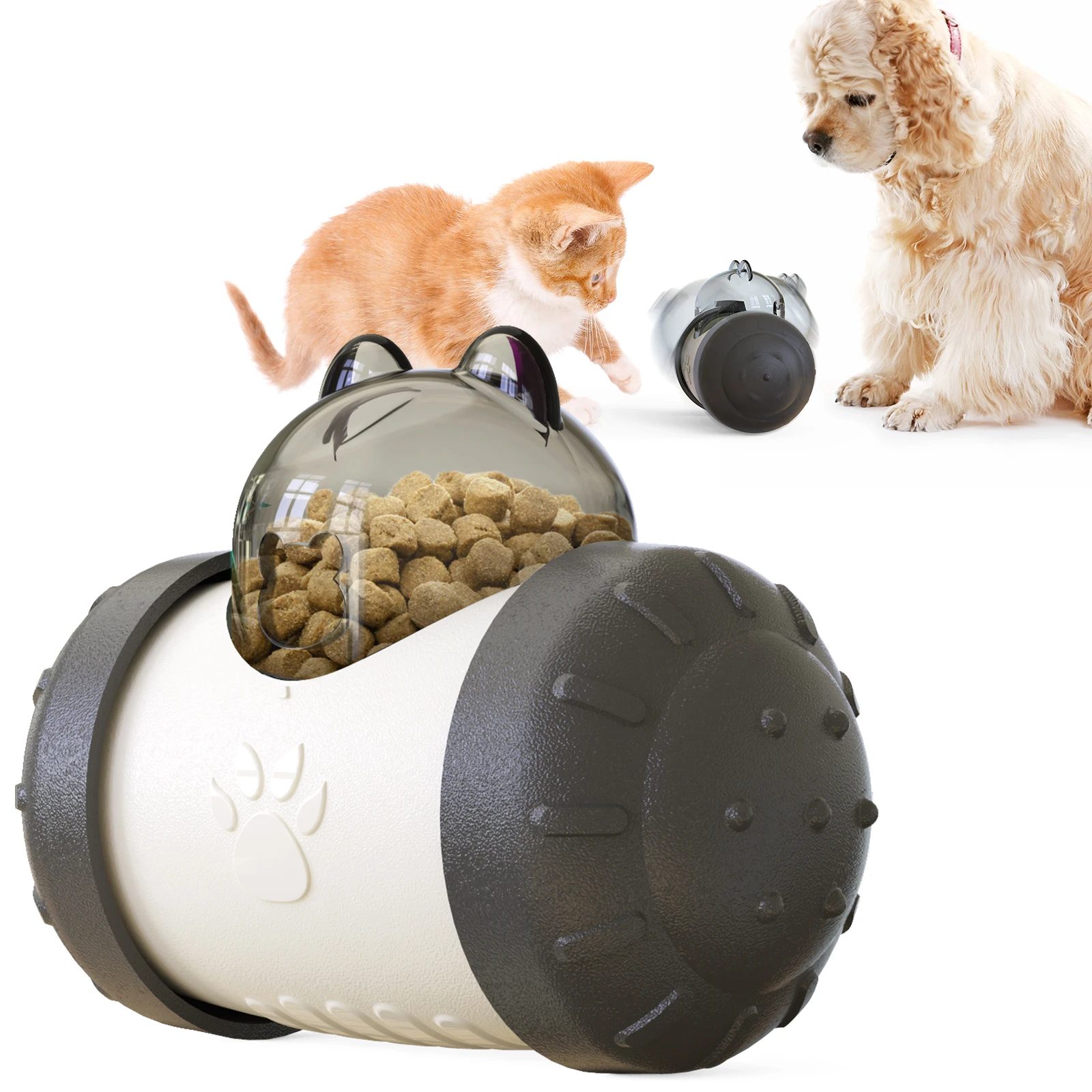 Dog Leaky Food Feeder Toys Interactive Rotatable Wheel Toy for Kitty Cat  Dog Pet Products Accessories Dog Feeders Cat Feeder