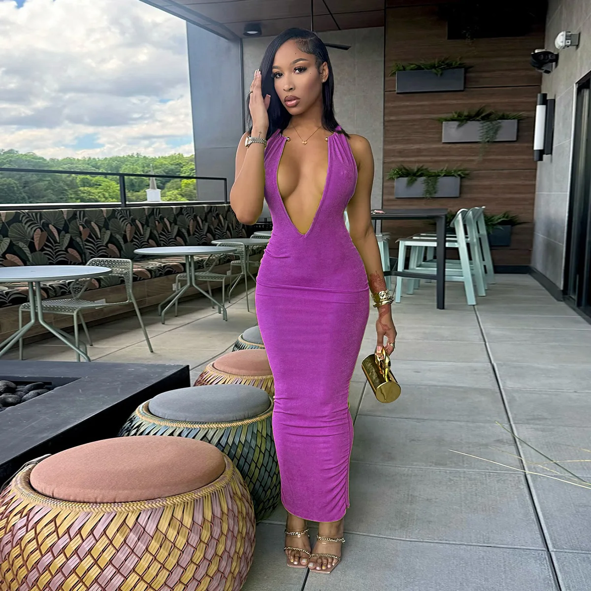 Sexy Halter Neck Women's Formal Maxi Dresses Elegant Solid V-Neck Lace High  Waist Pencil Silhouette Eco-Friendly Breathable| Alibaba.com