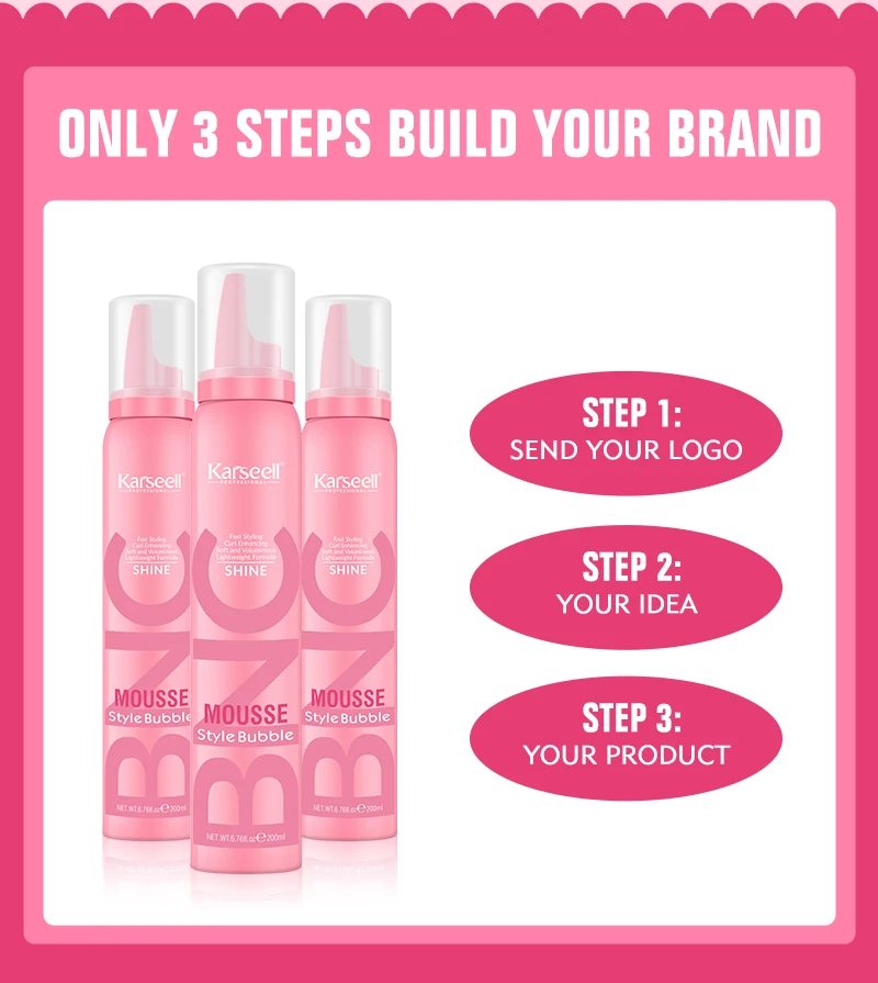 Karseell Hair Mousse Styling Curly Mousse Alcohol Free For 4c Hair