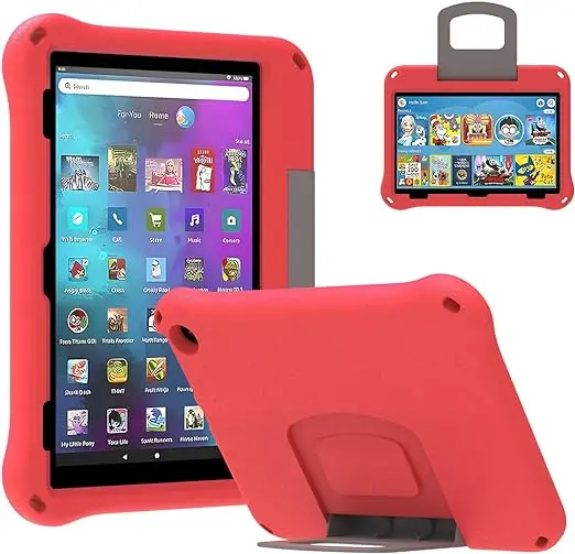 Kids EVA Case Universal For Amazon Fire HD 10 Plus 2021 2023 10.1 inch Bear Built-in Kickstand Cover Shockproof With Hand Holder Kids EVA Case Universal For Amazon Fire HD 10 Plus 2021 2023 10.1 inch Bear Built-in Kickstand Cover Shockproof With Hand Holder