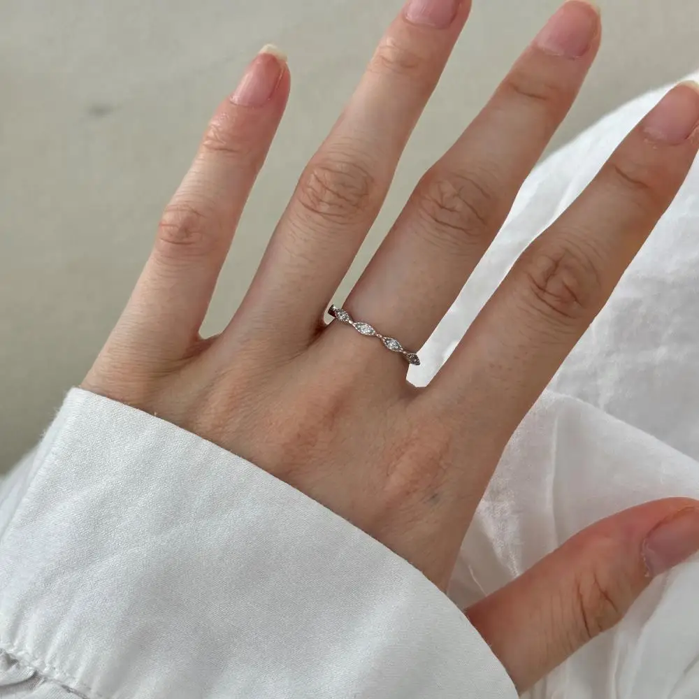 KAKODIY Fashion Evil Eye Open Girls Ring Women Wedding Engagement 925 Sterling Silver Ring detail 8