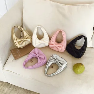 Sweet Pink Commuting Armpit Bag for Women, Large Capacity Multi-purpose Student Tote Bag for Class