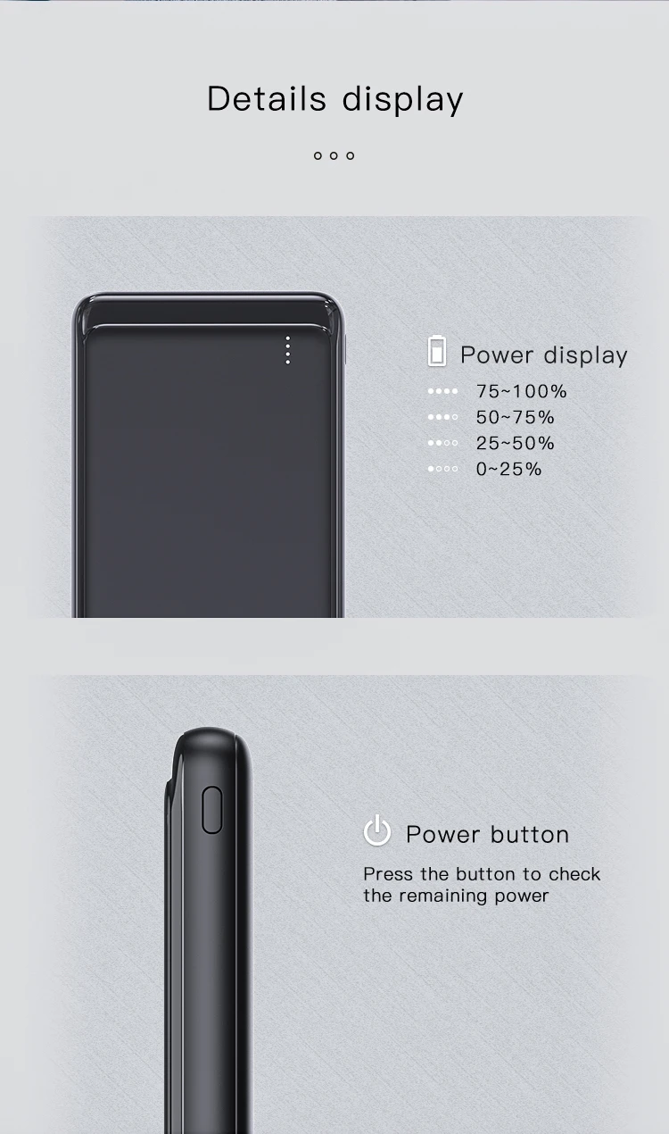 Innisfox Factory 2020 PD 18W Quick Fast Charger Power Bank External Type C to Type C Portable Battery Charger For IPAD QC3.0 PB03 Pro.jpg