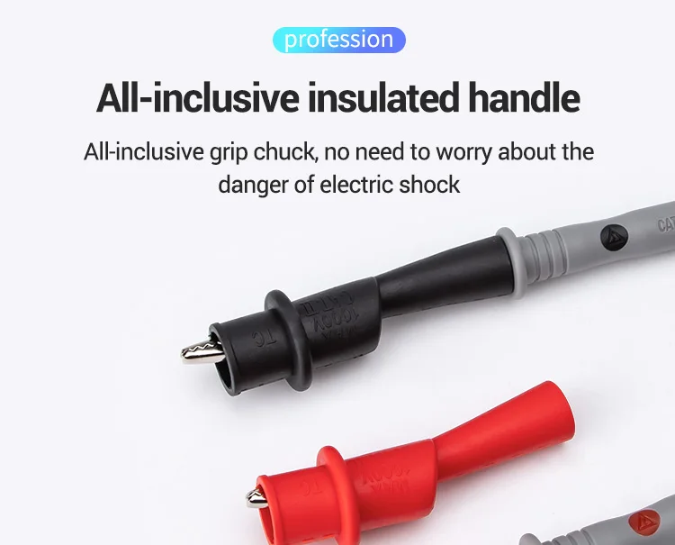 PT1033/PT1034 Replaceable Needles Universal Test Leads for Digital Cable Feeler Wire Probe Multimeter Probes