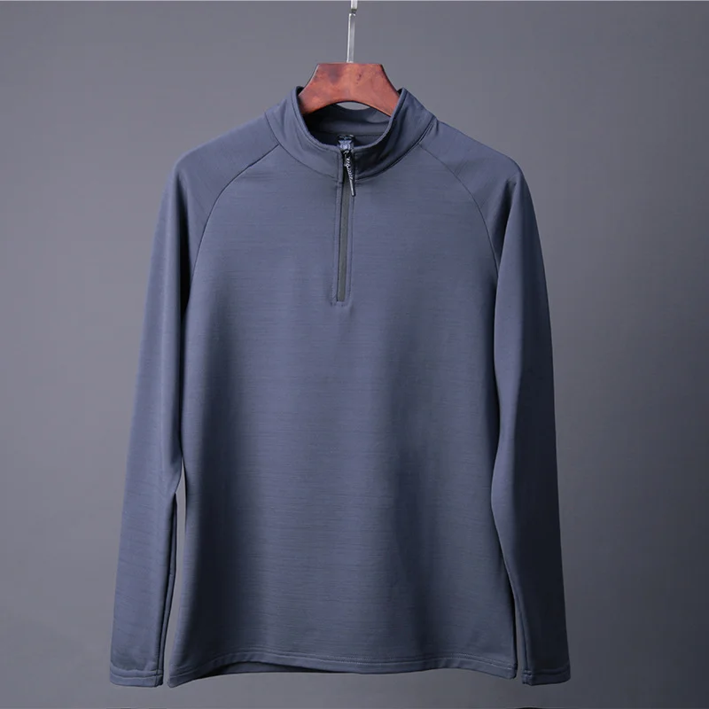 2025 New Design Mens Polyester Spandex 1/4 Zip Fleece Pullovers