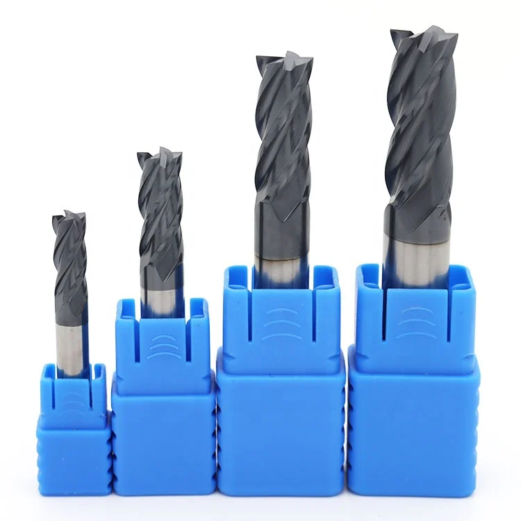 Концевая фреза из карбида вольфрама для резки металла с цилиндрическим хвостовиком