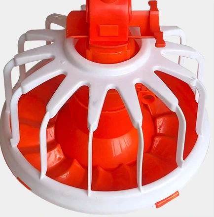 Duck Goose House Pan Feeder Poultry Feeding Systems Yellow Red