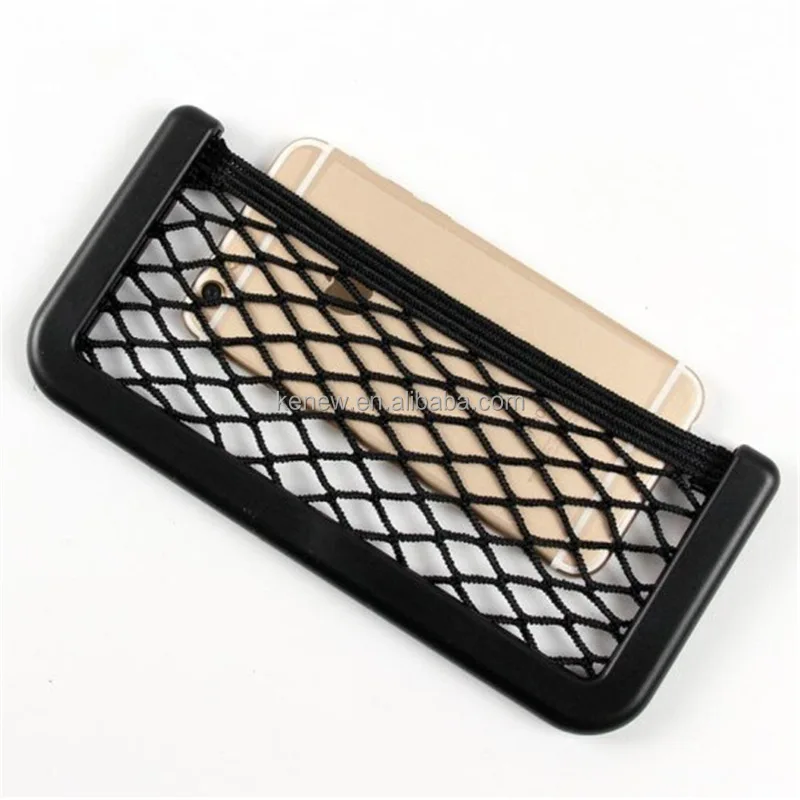 1Pcs Multipurpose Car Seat Side Organizer with Auto Paste Net Pocket Phone Holder and Storage Bag