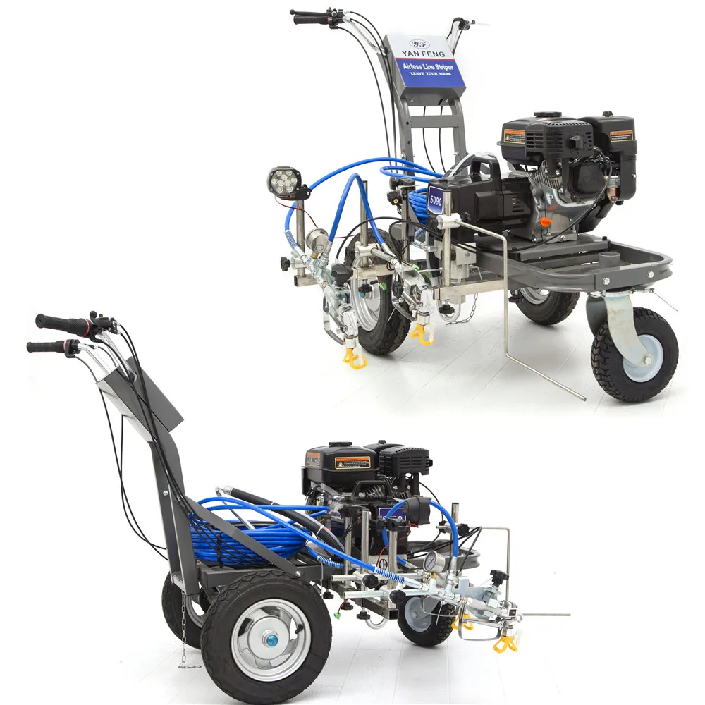 Road Marking Machine Petrol Powered with Reflective Bead Capability Airless Line Striper