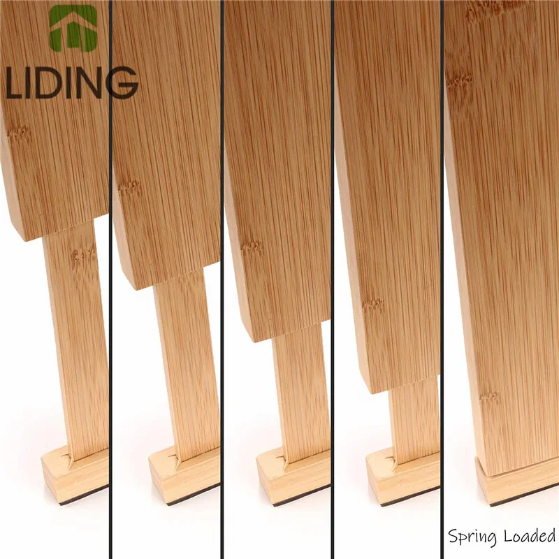 
 Бамбуковая пружина, расширяемый Регулируемый ящик, разделитель, бамбуковый ящик, организация  