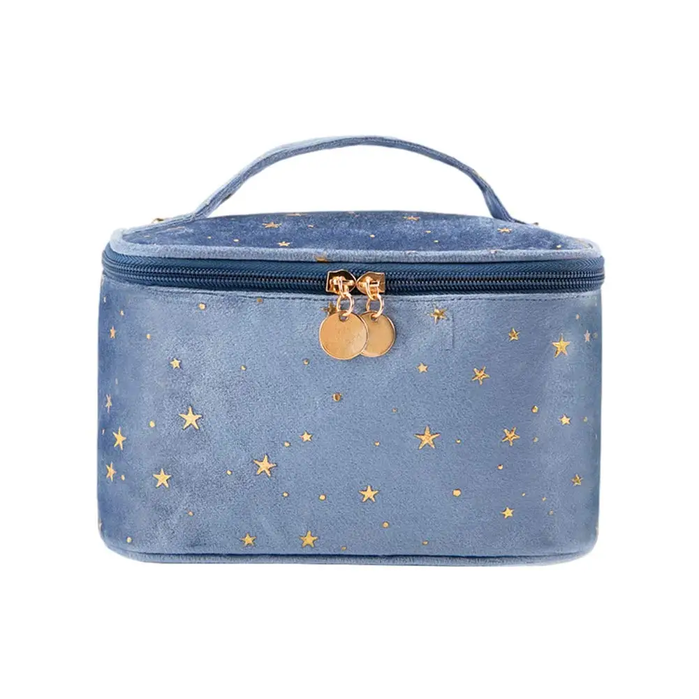 Women Velvet Makeup Bag With Makeup Brush