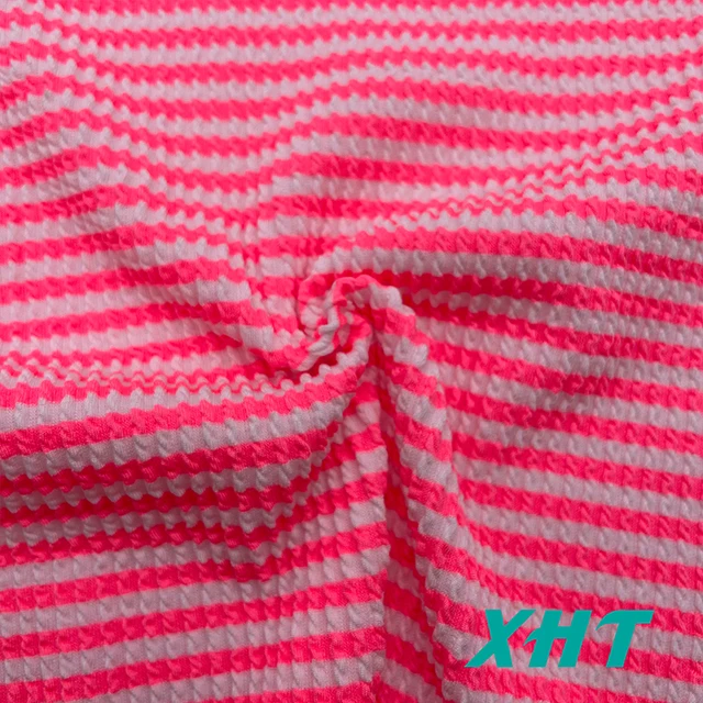 Hot Selling Customization Stretch Seersucker Crinkle Swimwear Fabric