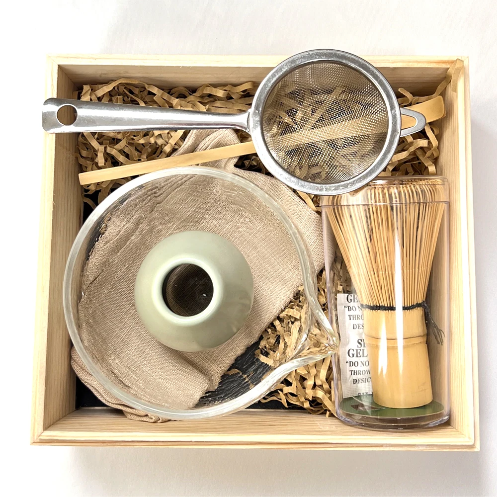 ZENRC New Design Wooden Matcha Tea Making Tool Set Whisk Chawan Japanese Matcha Tea Set Matcha Set