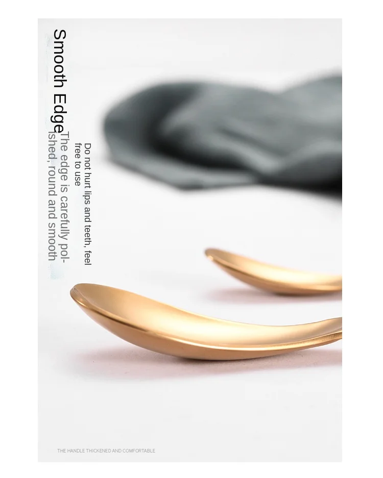304 Stainless Steel Flange Wire Titanium-Plated Rose Gold Knife Fork and Spoon Four-Piece Tableware Set Western Food Hotel Steak