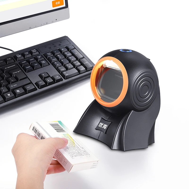 MP8120 Handsfree Stock Guangzhou 2d Omnidirectional Barcode Scanner