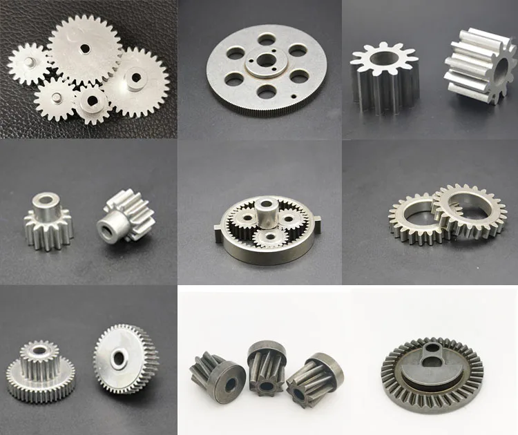 High Precision 1 Module 9 Teeth 6mm Inner Diameter Powder Metallurgy Metal Spur Custom Gear 5180