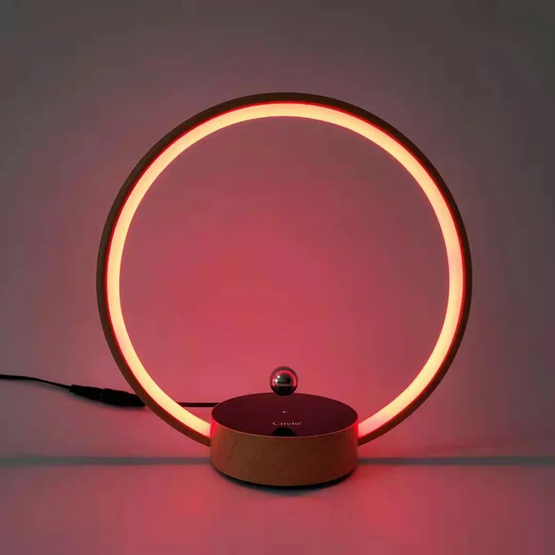 New design Magnetic levitation Circlo Light Color  RGB Colors Bedroom Home Decoration Led Table Lamp