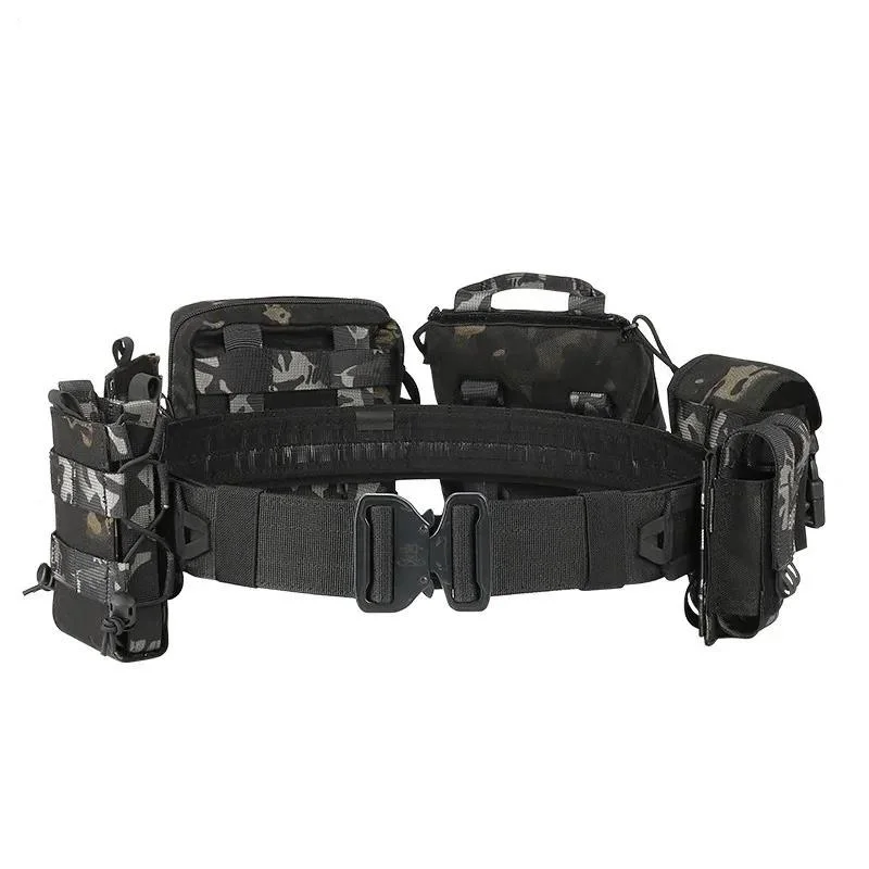 Premium Adjustable Multifunctional Tactical Girdle Outdoor Duty Hunting Waist Pack Tactical Belt Outdoor Tactic Waist Belt