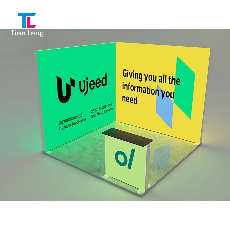 Messen-Werbung Lichtkästen LED-Beleuchtungswerbung LED SEG Lichtkasten 10*10FT Ausstellungsbooth Ausstellungsanzeige