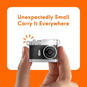 2025 Keychain mini camera 720P Retro Digital Camera Tiny Pocket Size Photo Video Cameras Video Recorder Student Pocket Camera detail image