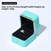 Caja para anillos azul cielo[6.5*6.5*6.3cm]
