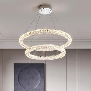 Italian Luxury High-End Crystal Chandelier for Living Room Main Light for Bedroom Restaurant Hall New Cross-Border Middle