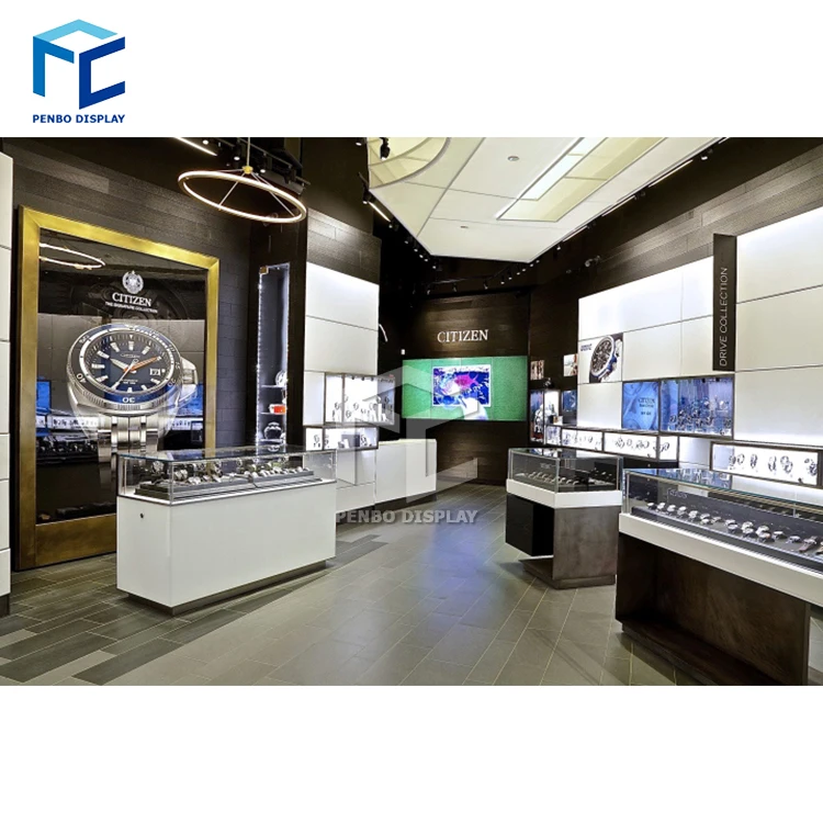 Alibaba Shop Display showcase Glass Watch Shop Counter Design for Sale
