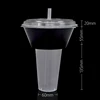 black bowl+matte cup+clear lid+straw