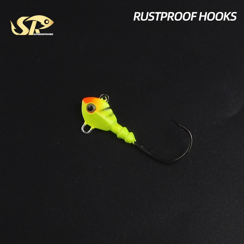 Superior Fishing Ice Jigs 3.5g 5g 7g 10g 15g Metal Lead Head Rustproof