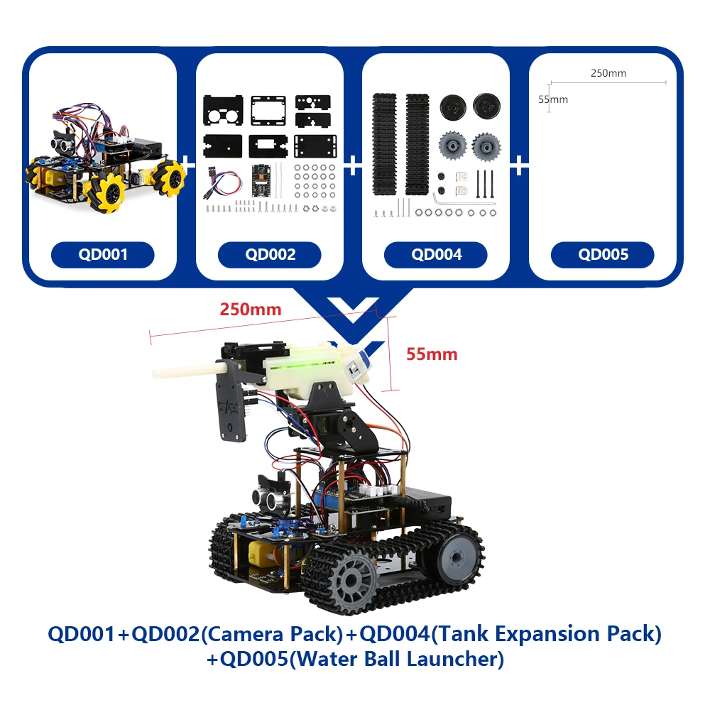 Robotlinking 4WD Robot Car Educational Stem Toys Robotics Kit Robot Kit for Arduino
