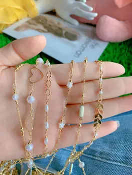 Collana Con Perla Barocca Aobei Pearl – Ciondolo Unico Su Catena A Clip Oro 18K – Gioiello Regalo Elegante