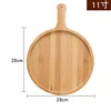 11-inch bamboo and wood pizza pan