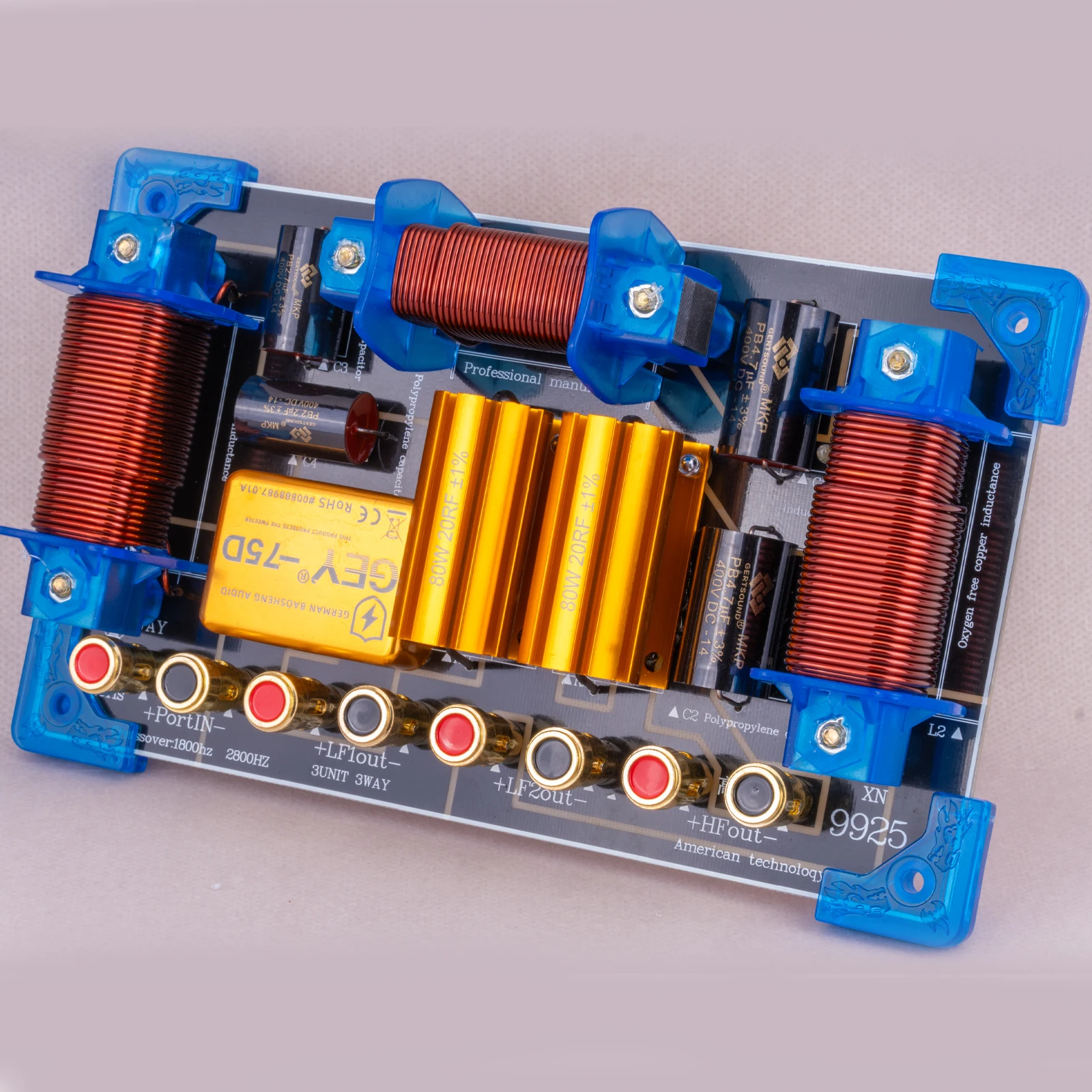 XN9925 Speaker Crossover 3 Way High/Low 1400 Watts Frequency