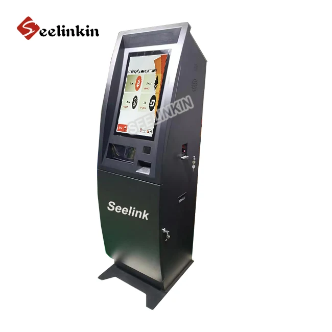 Self cashier cdm cheque banknote deposit quioscos bill acceptor cash dispenser withdraw recycler btc machine crypto atm