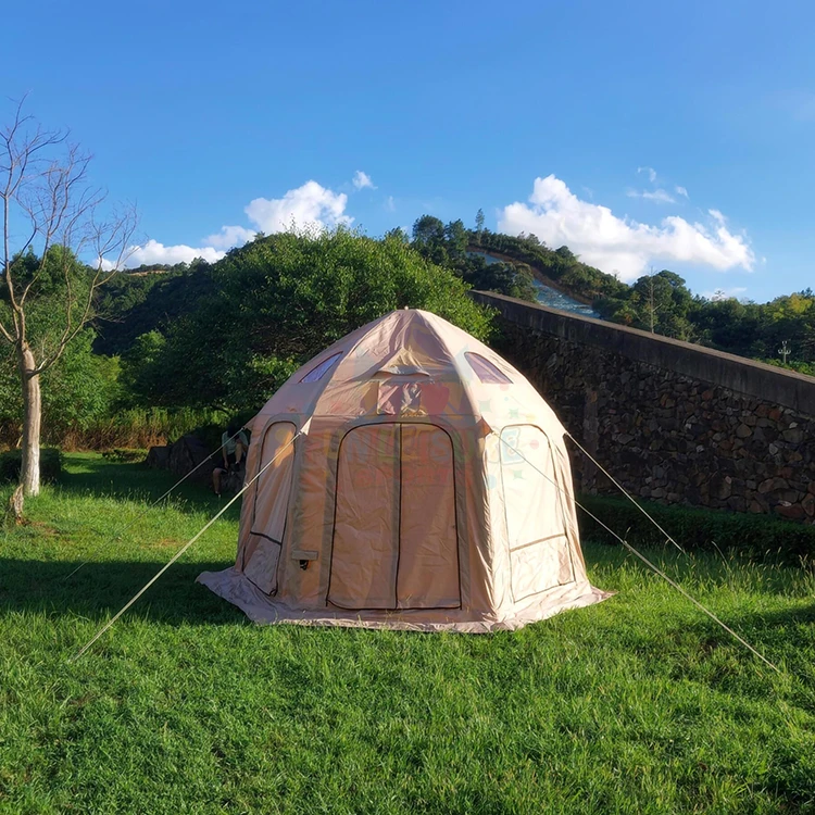 Wasserdichtes Cody Camping Pilzhaus Outdoor Glamping aufblasbares Zelt fr  8 Personen groe Campzzle Zelte Luft