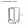 45*88*58 cm Condiment pull-out cabinet