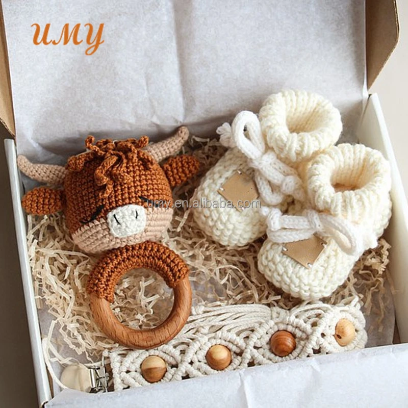 Babies Shoes In New Baby Gift Girl Headbands Set Teething Toy Amigurumi