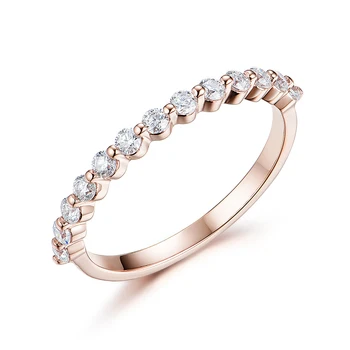 10K yellow gold fashion moissanite diamond ladies ring Weddings engagement ring fine jewelry