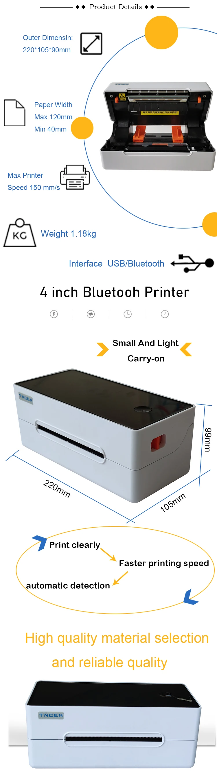 bluetooth dymo label printer