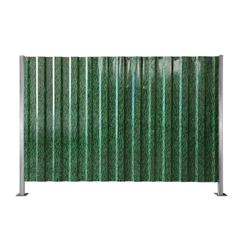 High Security Outdoor Color Bonded Fence Construction Site Corrugated Colorful Steel Hoarding Temporary Fence
