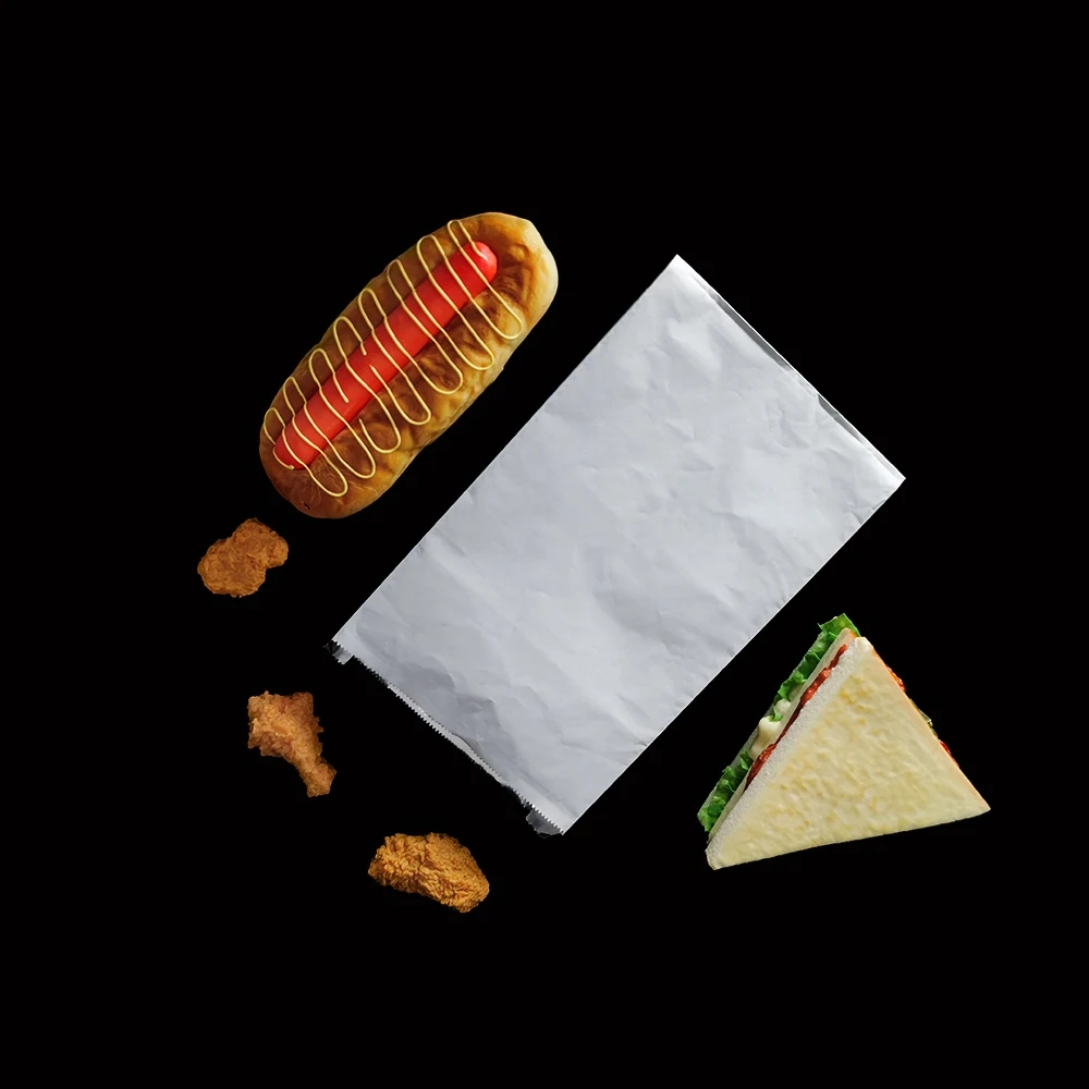 Bolsa de la cocina del papel kraft de la bolsa de la hoja del helado de Sndwich