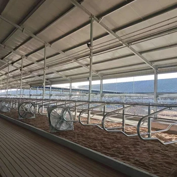 Manufacturer Factory price comfortable durable cow dairy feeding fence Free stall for animal farm
