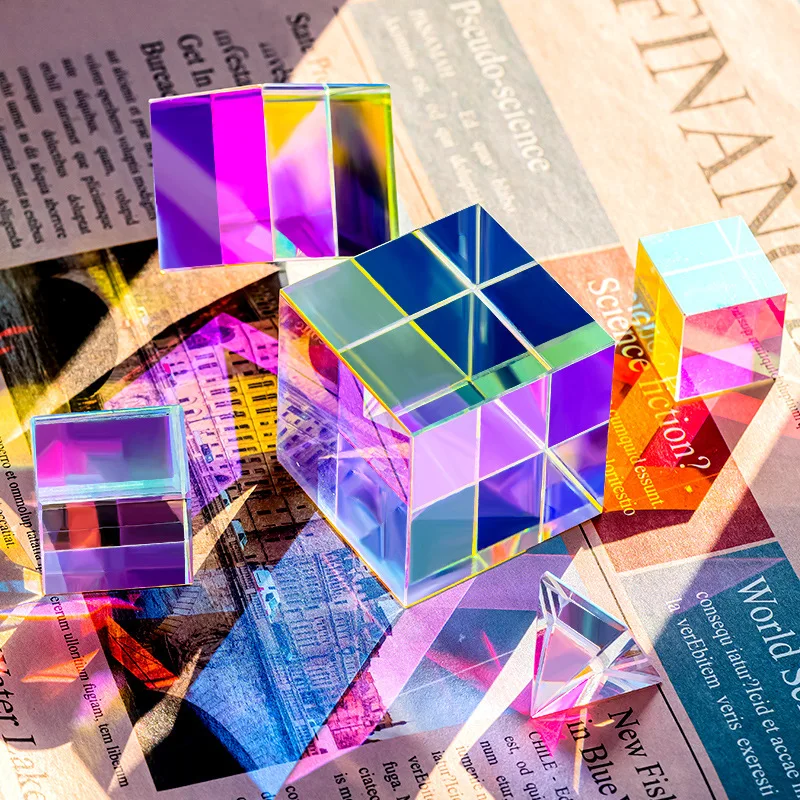 Direkt vom Hersteller Suncatcher Farblich abgestimmtes Prisma galvanisiertes Kristallglas-Ornament Suncatcher Lichtwürfel