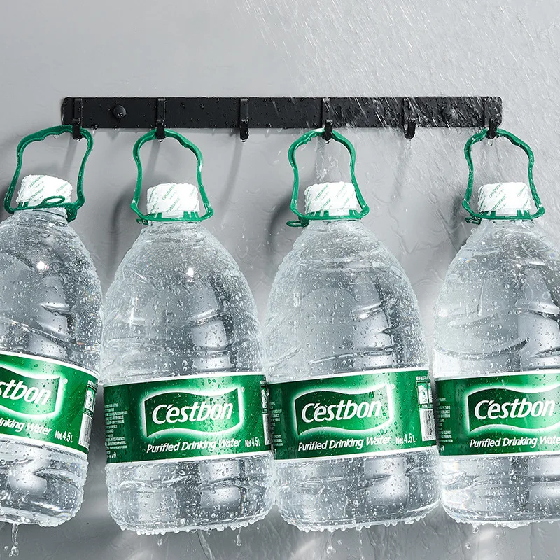 Оптовая продажа вместительная алюминиевая вешалка для полотенец ванной комнаты и кухни гардероба крючок пальто