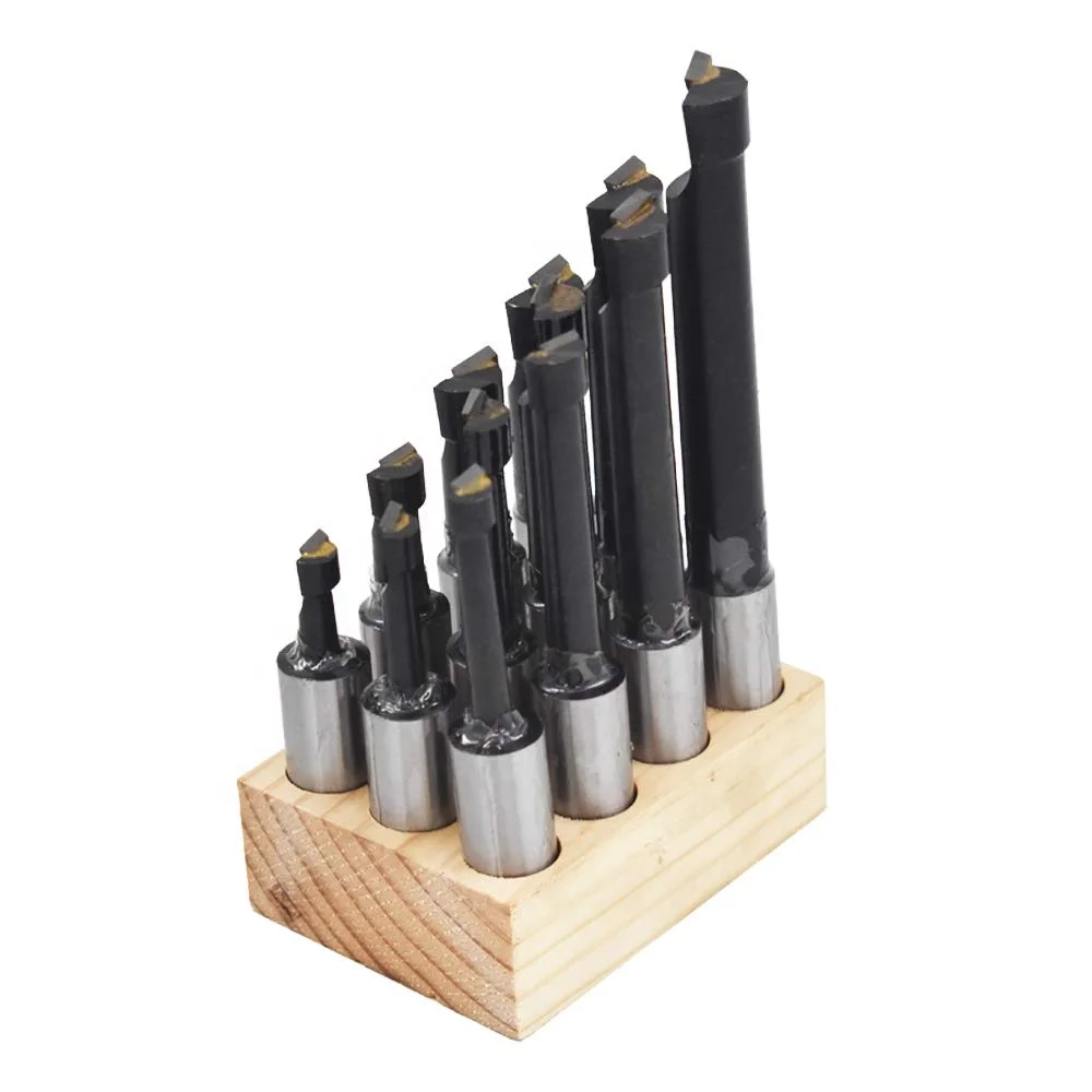 Carbide tipped boring bar set with wooden stand, View boring bar, NON