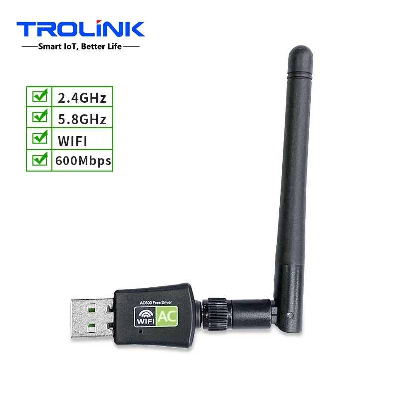 Factory Price Custom Logo Free Driver 600m Wireless Wi Fi Network Card Usb Adapter Dongle