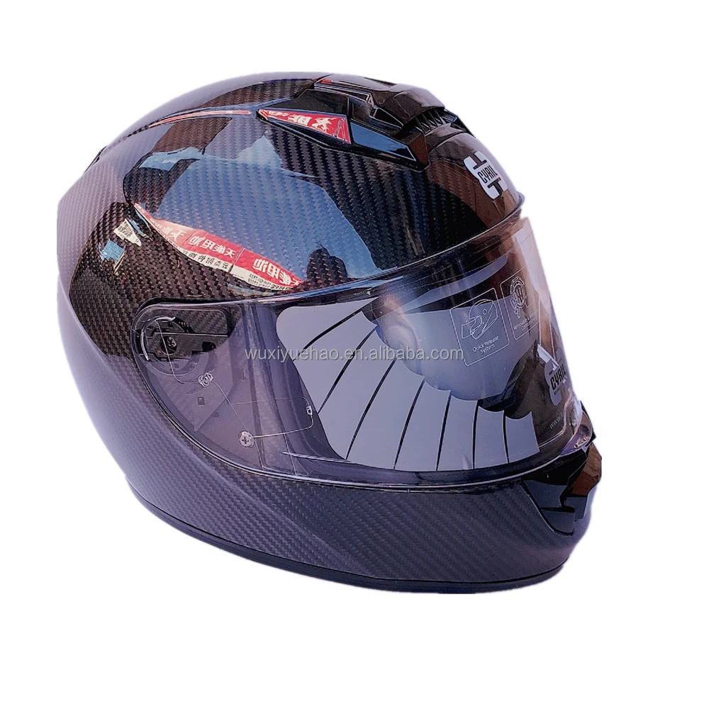 Carbon Fiber Motorcycle Helmet With Safety Certification Full Face