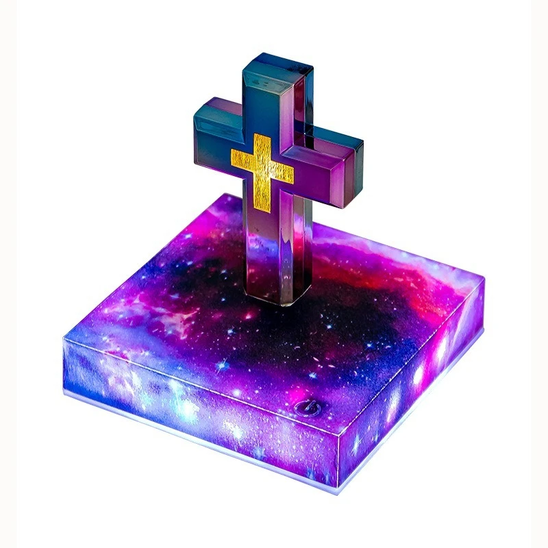 Personalized Gifts Decoration for Home Levitating Magnetic Floating Cross Table Lamp