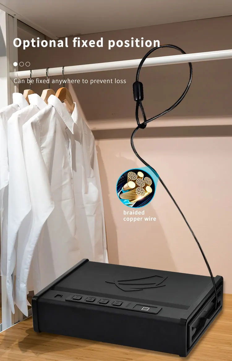 CEQSAFE China Portable Security Safe Box Combination Digital Safe Box Biometric Gun Safe factory